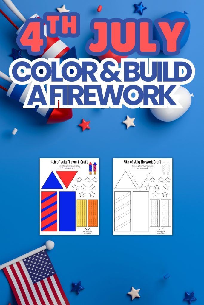 4th July Color and Build a Firework
