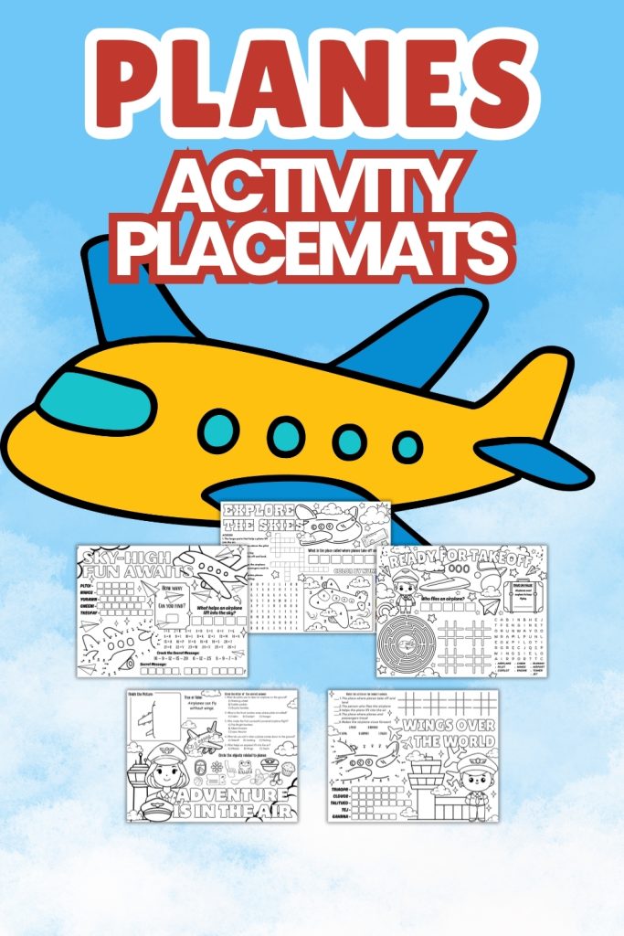 Planes Activity Placemats