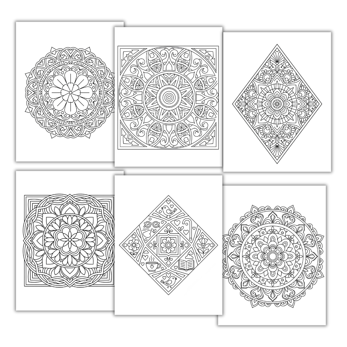 Senior Mandala Coloring Pages