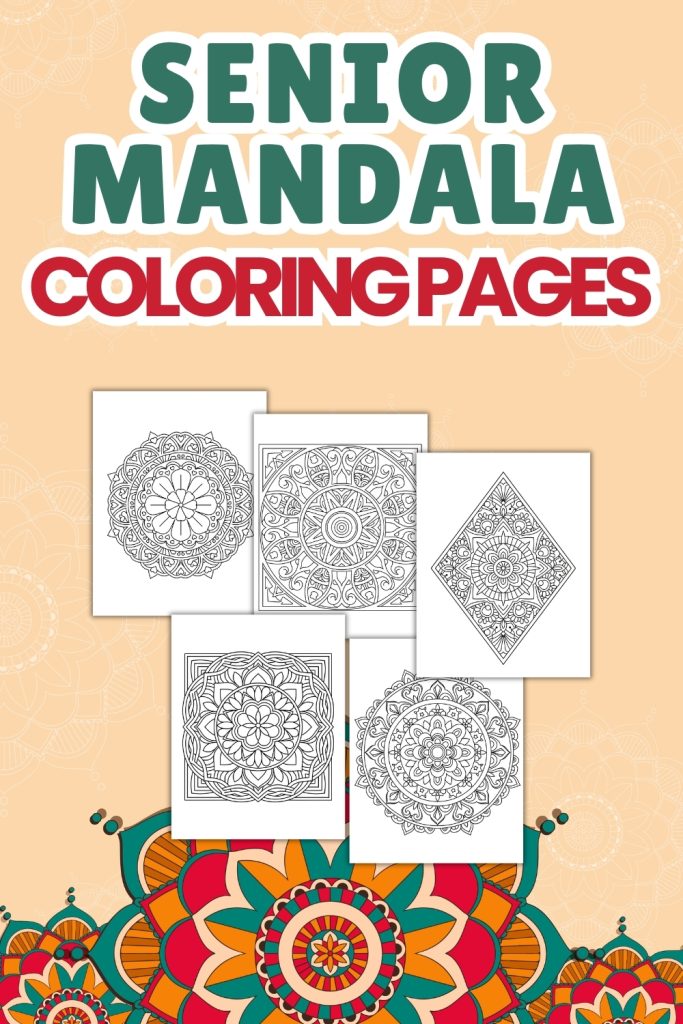Senior Mandala Coloring Pages