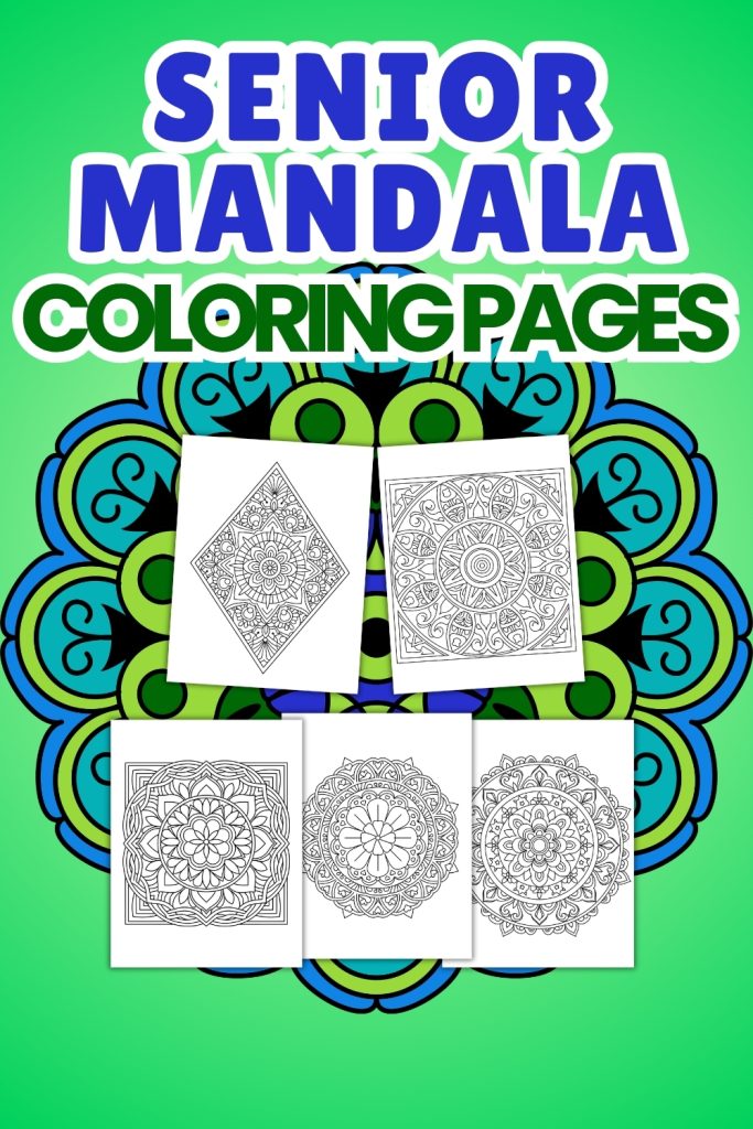 Senior Mandala Coloring Pages