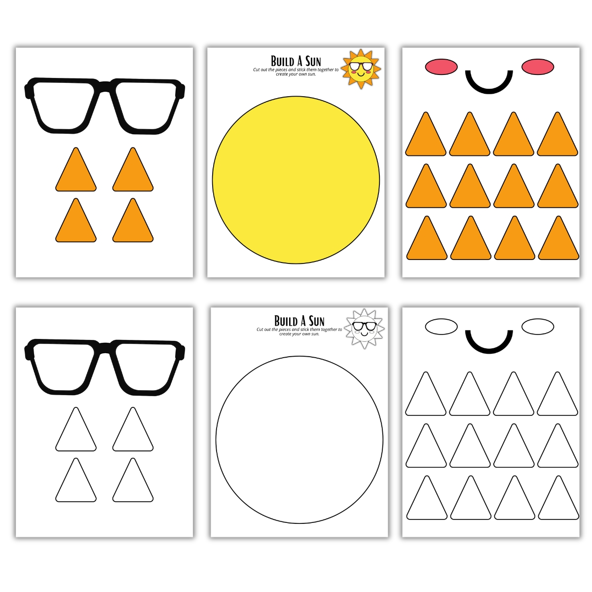 Color and Build a Sun