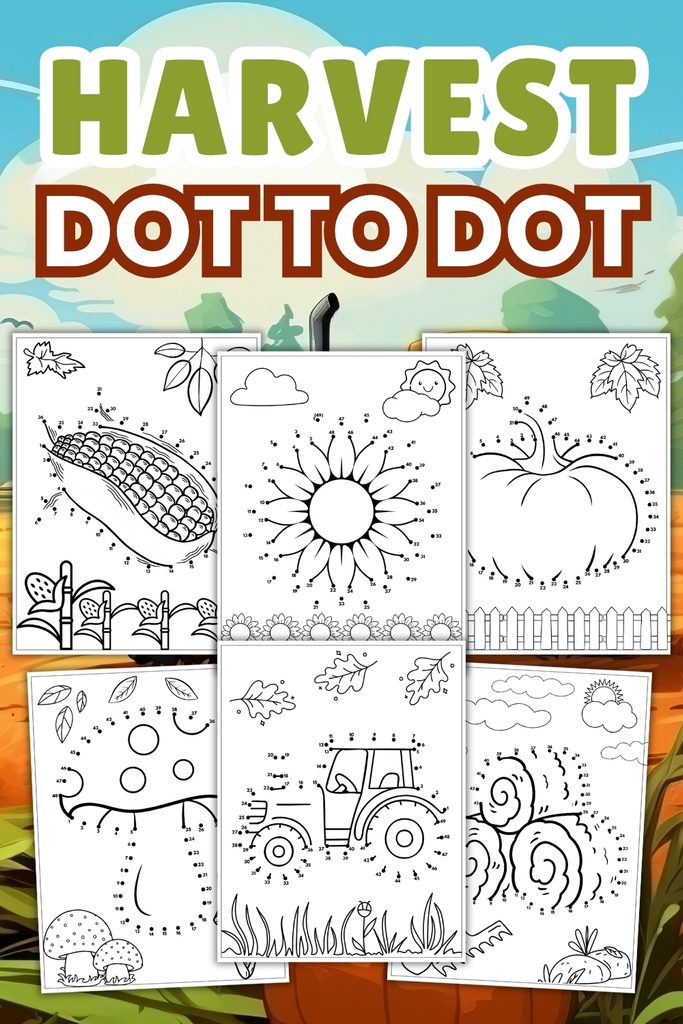 harvest dot to dot pages